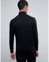 schwarzer Rollkragenpullover von Selected