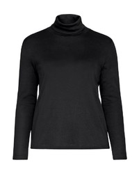 schwarzer Rollkragenpullover von SHEEGO BASIC