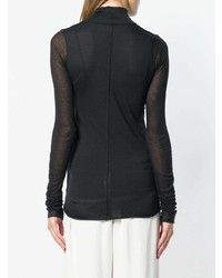 schwarzer Rollkragenpullover von Rick Owens Lilies