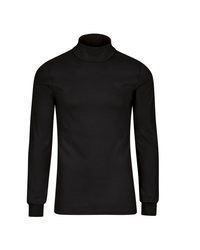 schwarzer Rollkragenpullover von Trigema