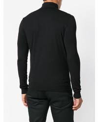 schwarzer Rollkragenpullover von Raf Simons