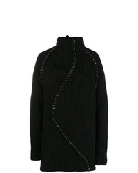 schwarzer Rollkragenpullover von Yohji Yamamoto