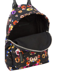 schwarzer Rucksack mit Blumenmuster von Givenchy