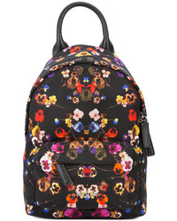 schwarzer Rucksack mit Blumenmuster von Givenchy