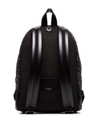 schwarzer Rucksack von Saint Laurent