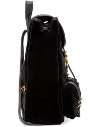 schwarzer Rucksack von Saint Laurent