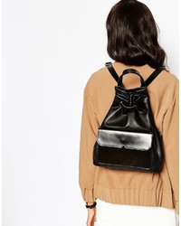 schwarzer Rucksack von Asos