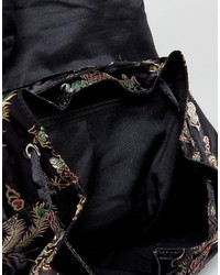 schwarzer Rucksack von Reclaimed Vintage
