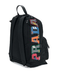 schwarzer Rucksack von Prada