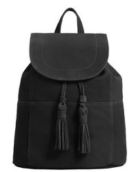 schwarzer Rucksack von Mango