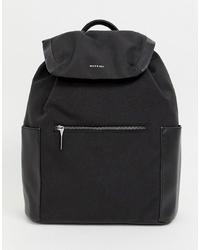 schwarzer Rucksack von matt & nat