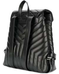 schwarzer Rucksack von Saint Laurent