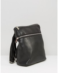 schwarzer Rucksack von Asos