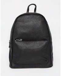 schwarzer Rucksack von Pieces