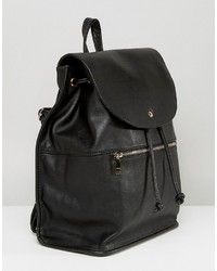 schwarzer Rucksack von Asos