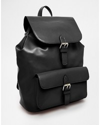 schwarzer Rucksack von Asos