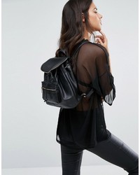 schwarzer Rucksack von Boohoo