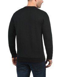 schwarzer Samt Pullover mit einem Rundhalsausschnitt von BLEND