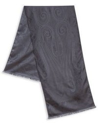 schwarzer Schal mit Paisley-Muster