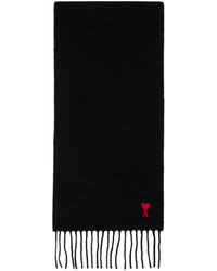 schwarzer Schal von AMI Alexandre Mattiussi