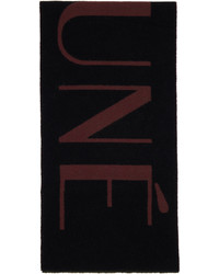 schwarzer Schal von MAISON KITSUNÉ