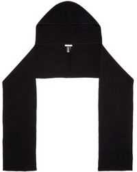 schwarzer Schal von Helmut Lang