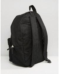 schwarzer Segeltuch Rucksack von Hype