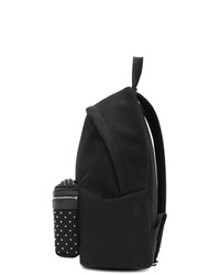 schwarzer Segeltuch Rucksack von Saint Laurent