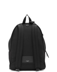 schwarzer Segeltuch Rucksack von Saint Laurent