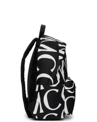 schwarzer Segeltuch Rucksack von McQ Alexander McQueen