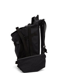 schwarzer Segeltuch Rucksack von The Viridi-anne