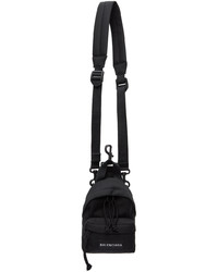 schwarzer Segeltuch Rucksack von Balenciaga
