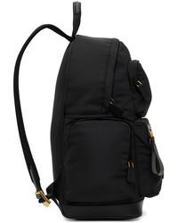 schwarzer Segeltuch Rucksack von Tom Ford
