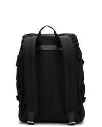 schwarzer Segeltuch Rucksack von Moncler