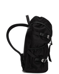 schwarzer Segeltuch Rucksack von Moncler