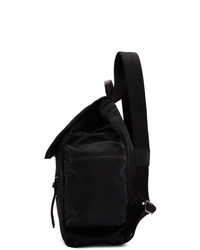 schwarzer Segeltuch Rucksack von Giorgio Armani