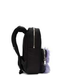 schwarzer Segeltuch Rucksack von Prada