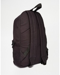 schwarzer Segeltuch Rucksack von Asos