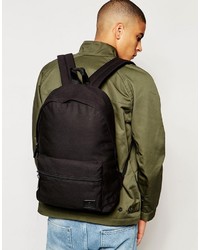 schwarzer Segeltuch Rucksack von Asos