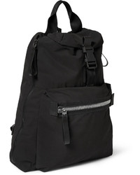 schwarzer Segeltuch Rucksack von Lanvin