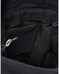 schwarzer Segeltuch Rucksack von Mi-Pac