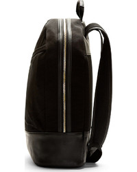 schwarzer Segeltuch Rucksack von WANT Les Essentiels