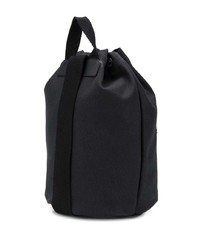 schwarzer Segeltuch Rucksack von Saint Laurent