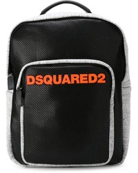 schwarzer Segeltuch Rucksack von DSQUARED2