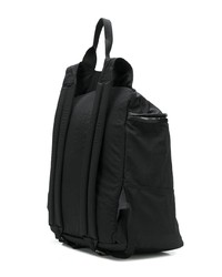 schwarzer Segeltuch Rucksack von Rick Owens DRKSHDW