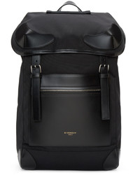 schwarzer Segeltuch Rucksack von Givenchy