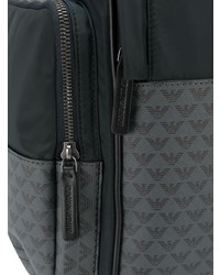 schwarzer Segeltuch Rucksack von Emporio Armani