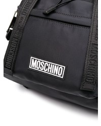 schwarzer Segeltuch Rucksack von Moschino
