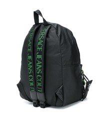 schwarzer Segeltuch Rucksack von VERSACE JEANS COUTURE