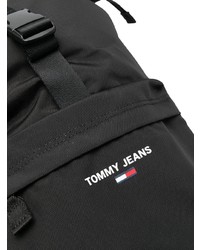 schwarzer Segeltuch Rucksack von Tommy Jeans